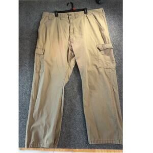 Wrangler Authentics Men's Military Khaki Ripstop All-Season Cargo Pants 44x30
